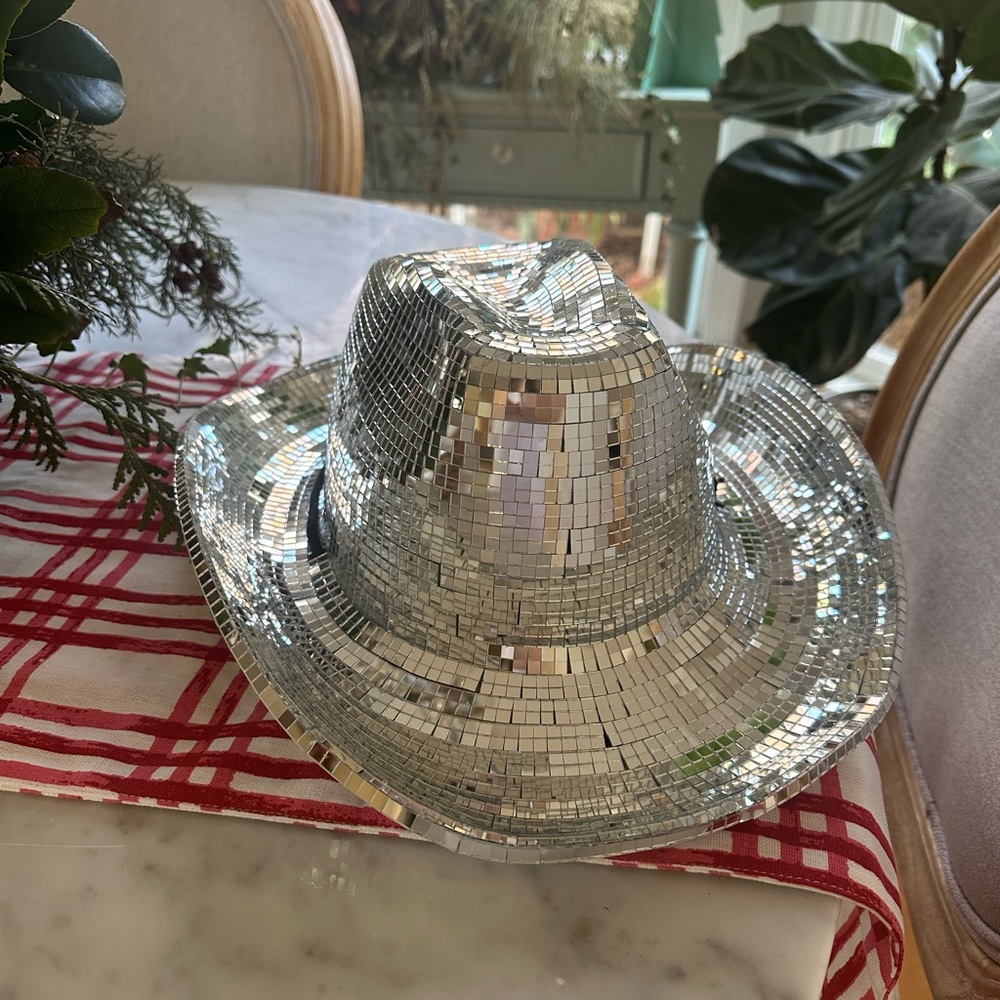 Handmade disco cowgirl hat